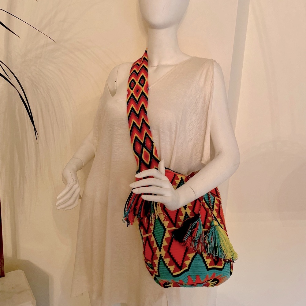 New Mochila vibrant colorful Beach bag & carryall